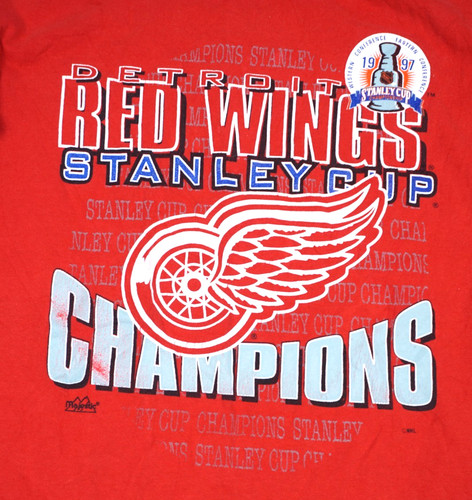 Vintage detroit red wings - red, t
