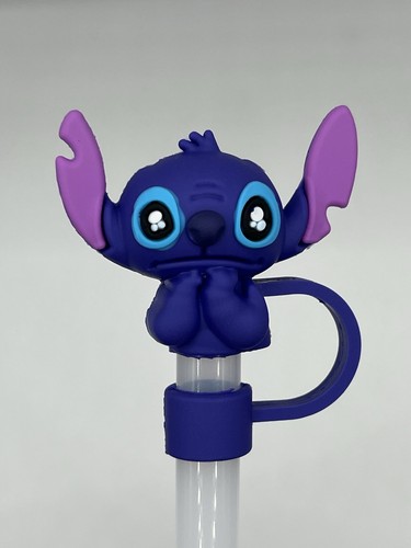 Disney stitch straw covers - disney,