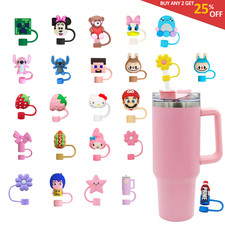 Silicone Flower Straw Cover